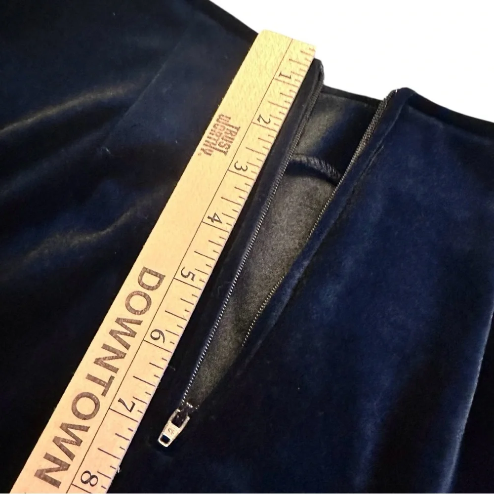 Tracy Evan’s nyc Vintage Black Maxi Skirt Velvet Size 3 EUC